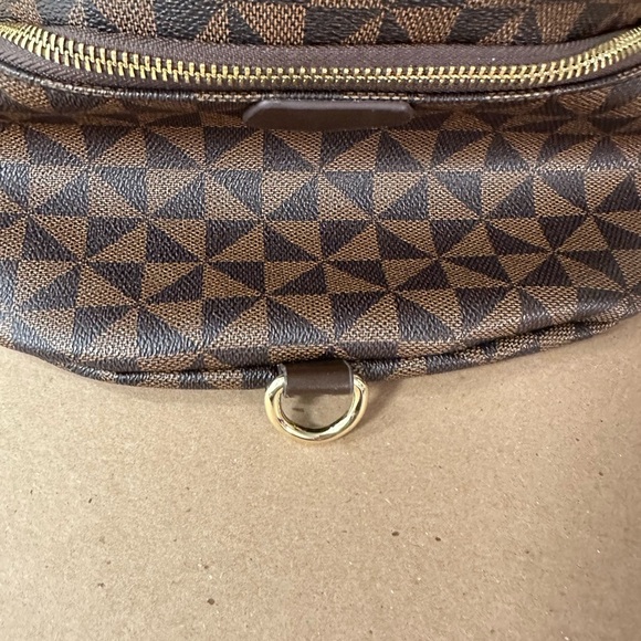 NO BRAND Woman Brown patterned travel activewear casual fanny pack one size - Picture 4 of 10